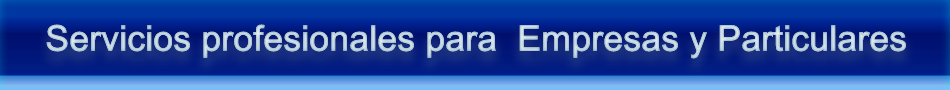 Servicios profesionales para particulares y empresas